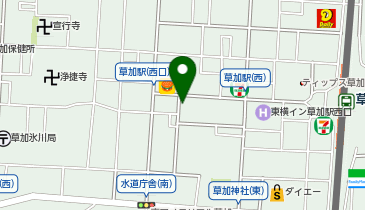 NPC24H草加駅西口パーキングの地図画像