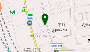 NPC24H大宮下町パーキングの地図画像