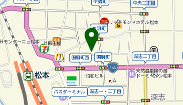 NPC24H松本中央1丁目パーキングの地図画像