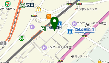 NPC24H京成成田駅前パーキングの地図画像
