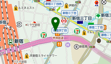 NPC24H新宿3丁目第5パーキングの地図画像
