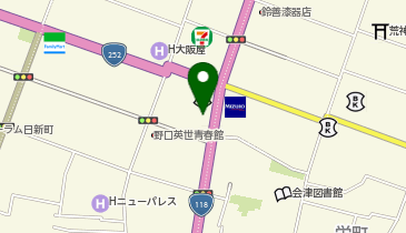NPC24H会津若松神明通パーキングの地図画像