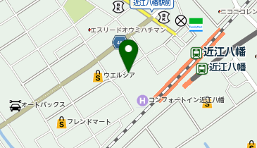 NPC24H近江八幡駅前第2パーキングの地図画像