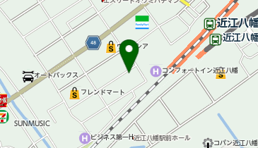NPC24H近江八幡駅前パーキングの地図画像