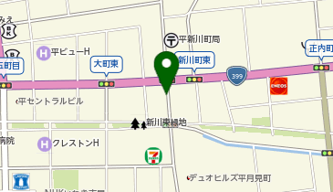 NPC24Hいわき平字新川町パーキングの地図画像