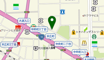 NPC24H大分中央町3丁目第3パーキングの地図画像