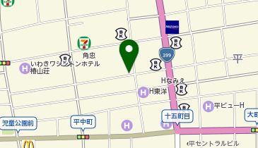 NPC24Hいわき平字2町目パーキングの地図画像