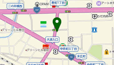 NPC24H大分中央町4丁目パーキングの地図画像
