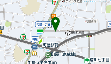 NPC24H町屋パーキングの地図画像