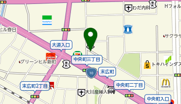 NPC24H大分中央町3丁目第1パーキングの地図画像