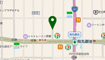 NPC24H室町御池パーキングの地図画像