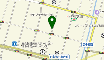 NPC24H秋田大町1丁目パーキングの地図画像