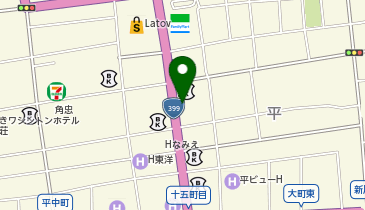 NPC24H七十七銀行平支店パーキングの地図画像
