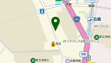 NPC24H仙台五橋パーキングの地図画像