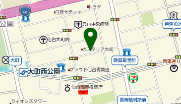 NPC24H仙台大町第9パーキングの地図画像