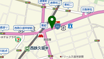 NPC24Hドン・キホーテ西鉄久留米店パーキングの地図画像