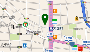 NPC24H大国町パーキングの地図画像