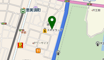 NPC24H通天閣パーキングの地図画像