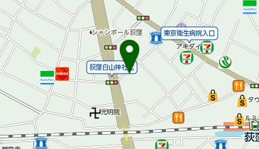 NPC24H上荻パーキングの地図画像