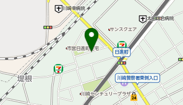 NPC24H川崎区日進町パーキングの地図画像