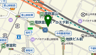 NPC24H富山駅前パーキングの地図画像