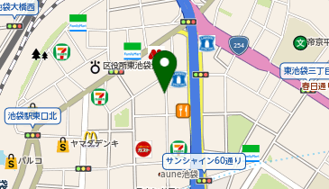 NPC24Hハレザ池袋パーキングの地図画像