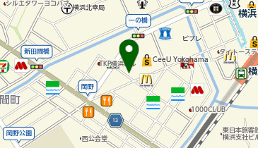 NPC24H CeeU Yokohamaパーキングの地図画像