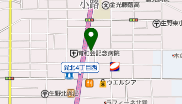 【予約制】リパーク toppi! 大阪市生野区巽北4丁目1ー38の地図画像