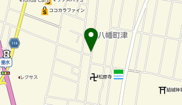 【予約制】タイムズのB 八幡町津55駐車場の地図画像