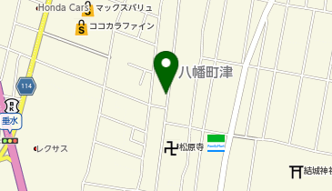 【予約制】タイムズのB 八幡町津51駐車場の地図画像