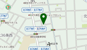 【予約制】タイムズのB ユニカ北37西4駐車場の地図画像