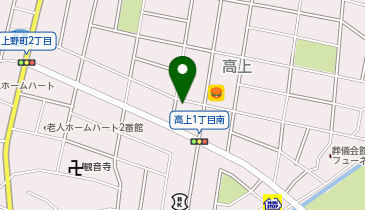 【予約制】タイムズのB 高上1-22-1柴田道場駐車場の地図画像