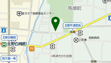 くるっとパーク北野天満宮西駐車場の地図画像