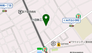アップルパーク大学院東林間店駐車場の地図画像