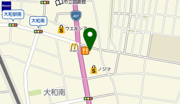 アップルパークフォルクス大和店駐車場の地図画像