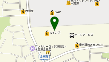 アップルパークカインズ木更津金田店の地図画像