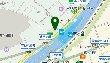 アップルパーク武蔵野美術大学市ヶ谷キャンパス駐車場の地図画像