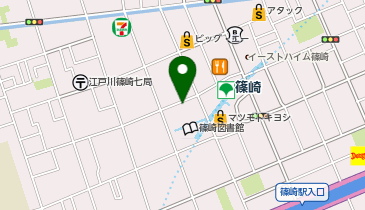 アップルパークTHECITY篠崎店駐車場の地図画像