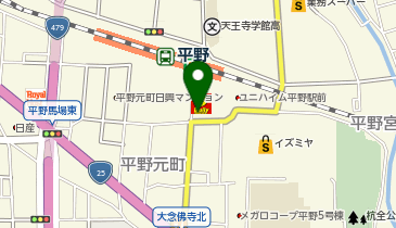APパーク平野元町の地図画像
