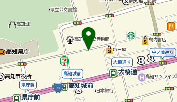 APパーク高知の地図画像