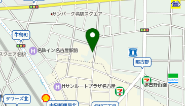 APパーク笹島の地図画像