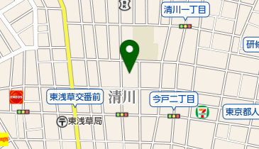 SANパーク台東清川3の地図画像