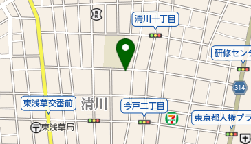 SANパーク台東清川4の地図画像