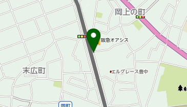 Park1st.豊中岡上の町の地図画像