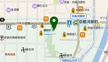 阪急河原町駐車場の地図画像