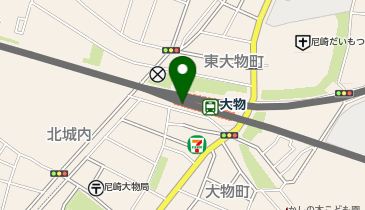 大物パーキングの地図画像