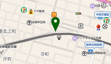 尼崎コインパーキングの地図画像
