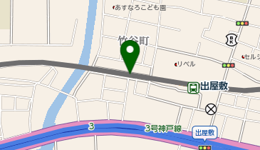 出屋敷駅西コインパーキングの地図画像