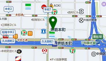 【予約制】特P 明治安田生命堺筋本町ビル駐車場の地図画像