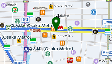 【予約制】特P 《サイズ・重量制限有り》ビックカメラ・エスカールなんば駐車場の地図画像